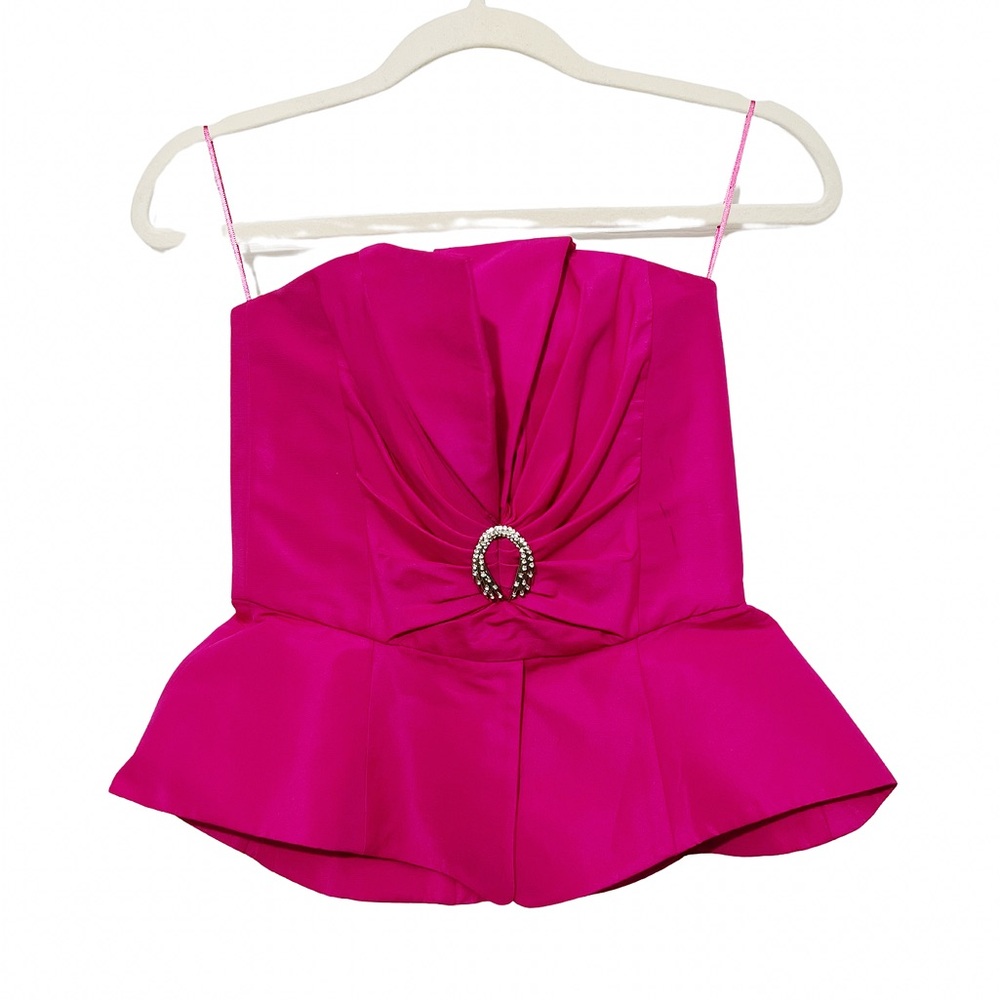 NWT ZARA BEJEWELED CORSETED top - Picture 1 of 3